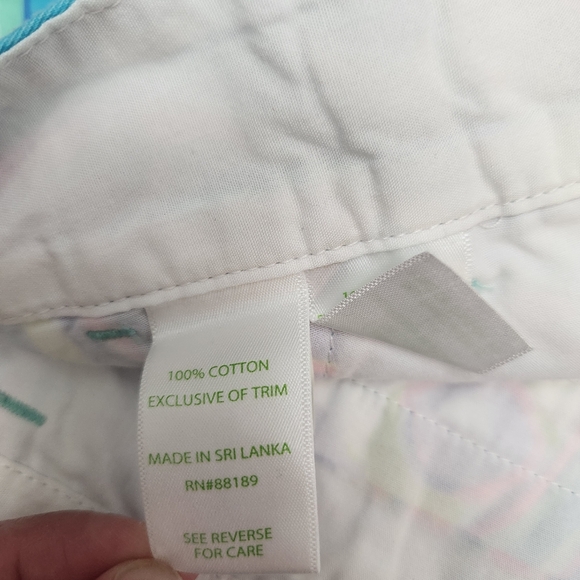 Lilly Pulitzer Jayne Short Gillty Pleasure Cotton 7 Inch Inseam Size 14 Beachy - Picture 9 of 10